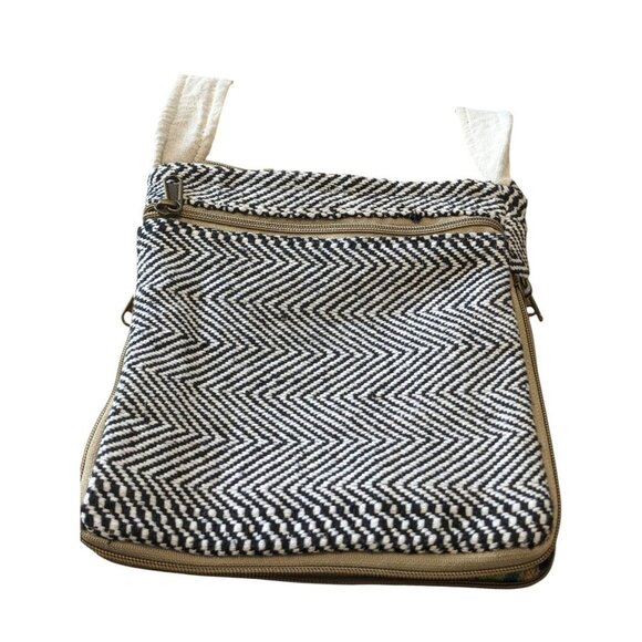 Handmade Himalayan Hemp Shoulder Cross Body Bag Boho Aztec Southwest Hippie - Picture 8 of 8
